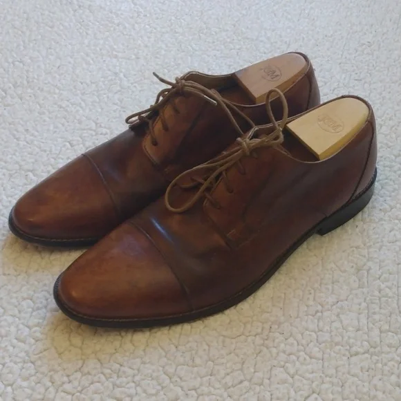 Florsheim Imperial Mens 11D Brown Leather Cap Toe Oxford Blucher Dress Shoes Florsheim Imperial Brown Blucher Oxfords 11 B | Mercari main image 4